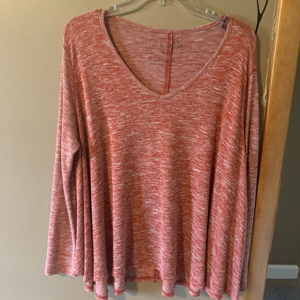 We The Free Orange Red Long Sleeve Top-Sm/Md